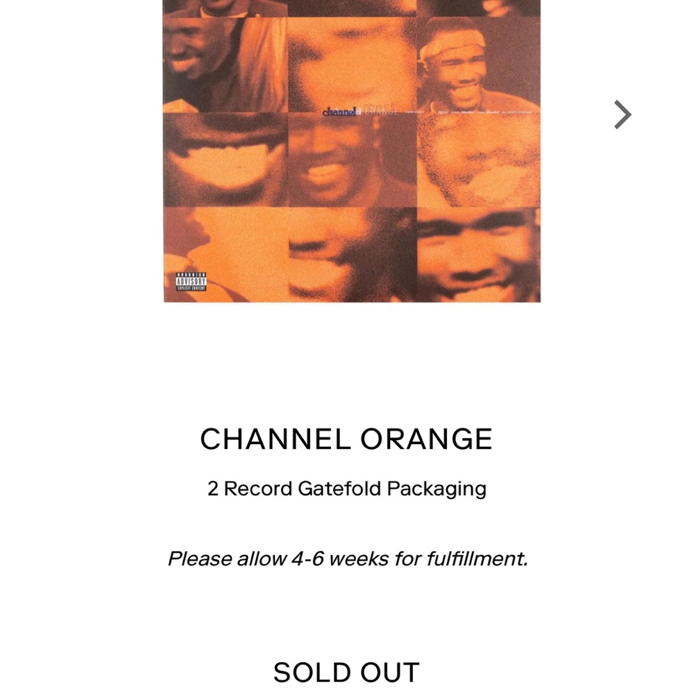 Official Blonded - Channel Orange Vinyl